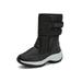 UKAP Women's Fleece-Lined Slip-Resistant Winter Ankle Snow Boot