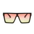 Mojoyce Flat Top Square Sunglasses Women Men Big Frame Gradient Retro Eyewear (5)