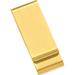 Gold-Plated Kelly Waters Stainless Steel Satin Double Fold Money Clip Designer Jewelry by Sweet Pea