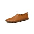 Daeful Men's Genuine Leather Loafers Driving Moccasins Slip On Casual Shoes Round Toe