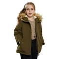 Orolay Girl's Thickened Winter Down Coat Boy's Hooded Fleece Lined Parka Jacket