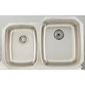 32.125-in. W CSA Approved Stainless Steel Kitchen Sink With Stainless Steel Finish And 18 Gauge