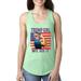 Trump Girl We Did It Rosie Riveter Womens Political Jersey Racerback Tank Top, Mint, X-Large