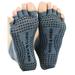 Mato & Hash Toeless Half Toe Yoga Socks With Grip - 6PK Grey CA7200 M/L