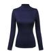 Made by Olivia Women's Mock Neck Long Sleeve Turtleneck Slim Fit Sweater Top