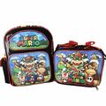 Super Mario 3D Brother Team 12" Small Backpack Kid Boys Licensed w/Lunch Bag