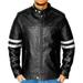 NomiLeather lambskin leather jacket men â€“ black leather jacket and leather jackets for men (White - XX-Large)