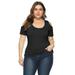 Colisha Stylish Cold Shoulder T Shirt Womens Solid Plus Size Round Neck Short-Sleeve Tee Shirt Tops XL-5XL