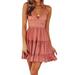 Luiryare Women Summer Boho Short Maxi Dress Evening Cocktail Party Beach Dresses Sundress