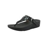Fitflop Women The Skinny Daisy Stitch Toe Thong Sandals