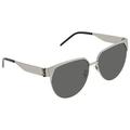 Saint Laurent Grey Round Ladies Sunglasses SLM43F-30007257003