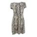 City Studios Juniors' Snake-Print T-Shirt Dress