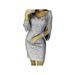 Women?s Dresses Evening Gown Club Long Tassel Sleeve Solid Sequined Zipper Bodycon Cocktail Tunic Mini Dress