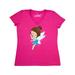 Inktastic Cute Fairy, Brown Hair, Fairy In Blue Dress Adult Women's V-Neck T-Shirt Female