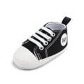 Infant Baby Girls Boys Canvas Shoes Soft Sole Toddler Slip On Newborn Crib Moccasins Casual Sneaker First Walkers Skate Shoe