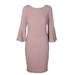 Calvin Klein Women's Metallic Bell-Sleeve Sheath Dress