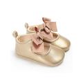 Wassery Baby Boys Girls Bowknot Princess Sneakers Soft Sole Leather Crib Shoes Footwear