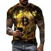 Colisha Mens Bitcoin Shirt Slim Stretch Crypto Shirt Bitcoin Gift BTC Cryptocurrency Graphic Tee Tops