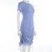 ZIYIXIN Women's Short Sleeve T-Shirt Dress Tie-Dye Floral Pattern Slim Hip Mini Dress (S/M/L/Xl)