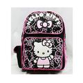 Small Backpack - Hello Kitty - Black Pattern New School Bag Book Girls 81408