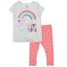 Peppa Pig Girls 2PC Tie Top and Capri Legging Set - Grey - Sizes 2T-4T and 4-6X