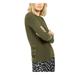 MICHAEL KORS Womens Green Eyelet Long Sleeve Crew Neck Top Size M