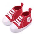 Baby Kids Canvas Sneakers Boy Girl Soft Sole Crib hoes Infant Toddler Non-Slip Pre-Walker Shoes 0-18 Months