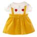 Baby Girls Dress Summer Baby Dress Sleeve Newborn Infant Dresses Cotton Love Toddler Dresses For 0-2T