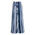 ZIYIXIN Women's Striped Wide Leg Trousers High Waist Fashion Long Pants