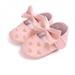 Sonbest Baby Boy Girl Breathable Bow Design Anti-Slip Shoes Casual Sneakers Toddler Soft Soled First Walkers Pink L