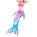 Colisha 3PCS Baby Girls Mermaid Tail Beachwear Bikini Set Summer Beach Party Kids Children Swimmable Bathing Suits Fancy Swimming Costumes 4-13Y