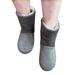 LUXUR Womens Fleece Fur Lined Slipper Boots Thermal Girls Non Slip Slippers Booties