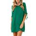 VEAREAR Dress Cotton Polyester Solid Color Plus Size Loose Fit Green,Maternity,Maxi,Plus size,Beach,party