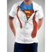 Clark Kent Superman T-Shirt Costume Transform Tie Super Hero Adult