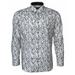 Mens Long Sleeve Print Cuff Button Dress Shirt Classic Fit