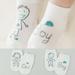 ZEUSD 1 Pair Baby Boys Girls Cartoon Printed Cotton Cute Anti-Slip Soft Ankle Socks