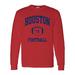 Houston Classic Football Arch American Football Team Long Sleeve T Shirt - Medium - Red