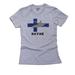 Finland Olympic - Kayak- Flag - Silhouette Women's Cotton Grey T-Shirt