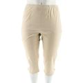 Denim & Co Stretch Crop Pants Side Pockets NEW A14925