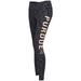 Purdue Boilermakers ZooZatz Women's Touchdown Space Dye Leggings - Black