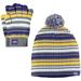 LSU Tigers Russell Athletic Knit Hat and Glove Combo Set - OSFA