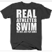 Real Swim The Rest Just Play Games Water Sport Shirts for Men Large Dark Gray