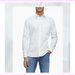 Calvin Klein Stretch Cotton Striped Button-Down Shirt, Grey Illusion , 2XL