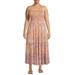 Romantic Gypsy Women's Plus Size Tiered Flutter Midi Dress