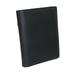 Leather Book Style Bifold Badge Holder Wallet, Black