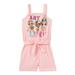 L.O.L. Surprise! Girls Tie Waist Graphic Romper, Sizes 4-18