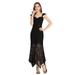 Ever-Pretty Womens Off Shoulder Slim Fit High Low Cocktail Dress 00372 Black US6