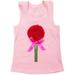 Wenchoice Girl'S Pink Flower Tank TopÂ M(3T-4T)