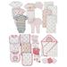Gerber Baby Girl Organic Newborn Clothes Essentials Shower Gift Set, 24-Piece