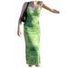 Eyicmarn Women Bodycon Y2K Knitted Sleeveless Midi Dress Party Tank Dresses